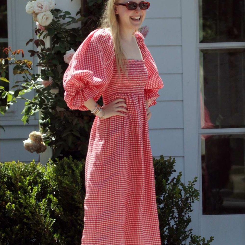 Sleeper Red Gingham Atlanta Dress XS